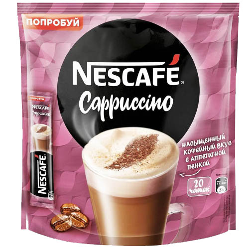 №376ч Напиток кофейный Nescafe Капучино 18г*20шт. №376ч Напиток кофейный Nescafe Капучино 18г*20шт.