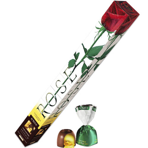 Набор конфет Роза ананасы в шампанском 105г Набор конфет Роза ананасы в шампанском 105г