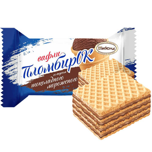 ПломбирОК вафли шоколадное мороженое ПломбирОК вафли шоколадное мороженое