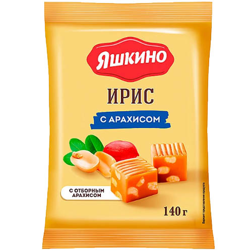 Ирис с арахисом Яшкино 140г Ирис с арахисом Яшкино 140г