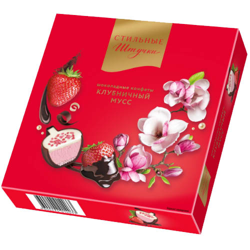 Набор конфет Стильные штучки Клубничный мусс 104г Набор конфет Стильные штучки Клубничный мусс 104г