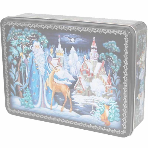 №211 Шкатулка Палех (жесть с конгревом) 700г