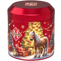 №498ч Чай Hilltop Подарок Цейлона Круглая банка Волшебная лошадка 50г