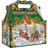 №766у Упаковка Ларец Золотые деньки (плотный картон) 1200г