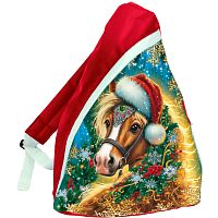 №582 Сумка-рюкзак Рябинка красный 2000г