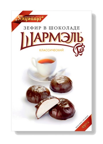Шармэль Зефир классический в шоколаде 250г