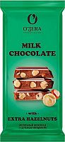 Шоколад O`Zera молоч.Milk & Extra Hazelnut O"Zera 90г