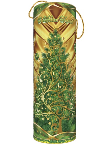 №724у Упаковка Туба Большая шёлковая зелёная 2000г