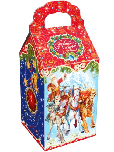 №33у Упаковка Зимние кони (плотный картон) 2000г