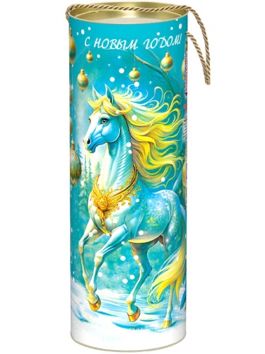 №745у Упаковка Туба Золото и бирюза 1500г