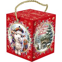 №302у Упаковка Куб Ретро (картон премиум) 1000г