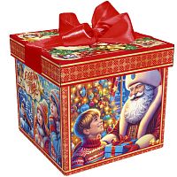 №652у Упаковка Куб Сказка (картон премиум) 1200г