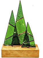 №816 Новогодний сказочный лес Витражное стекло, техника Тиффани