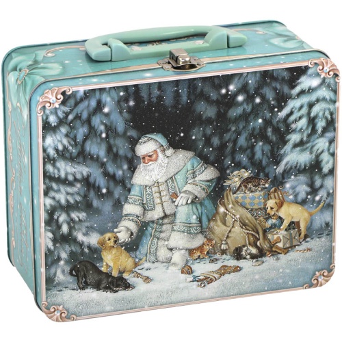 №278у Упаковка Чемодан Подарочки (жесть) 900г