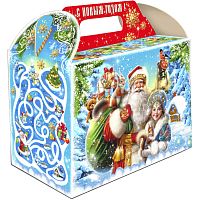 №199у Упаковка Чемодан Гостинцы (плотный картон) 1400г