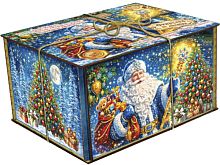 №644у Упаковка Посылочка Огонёк (дерево) 700г
