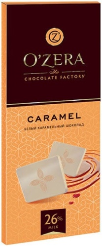 Шоколад O`Zera Caramel 90г белый