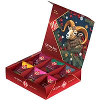№523ч Чай Hilltop Магия вкусов Новогодний орнамент Баран (24 пак.) 42г