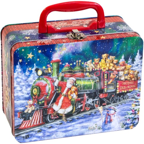 №203у Упаковка Чемодан Паровоз (жесть) 900г