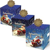 №510ч Чай SebaSTea Merry Holiday Ассорти (15 пак.) микс дизайнов 22,5г