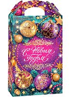 №130у Упаковка Фиолетовые шары (картон) 1200г
