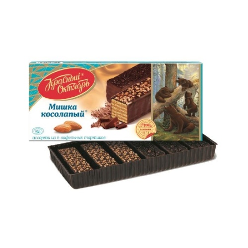 Мишка Косолапый вафельный торт 250г