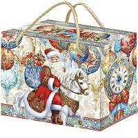 №679у Упаковка Везу подарки (картон премиум) 1200г