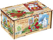 №630у Упаковка Посылка Поздравление (дерево) 1100г