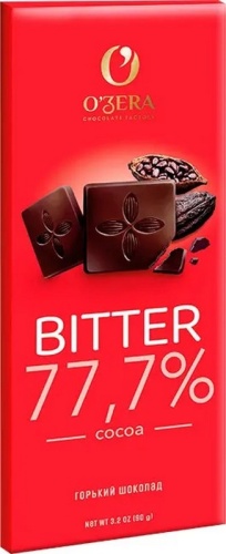 Шоколад O`Zera Bitter 77,7% 90г горький