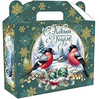 №025у Упаковка Снегири (плотный картон) 1200г