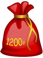 Наполнение подарка 1200 грамм