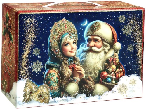№174 Посылка Новогодний снег (плотный картон) 1500г