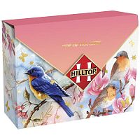 №461ч Чай Hilltop Картонный конверт "Цейлонское утро" Акварельные птицы 100г