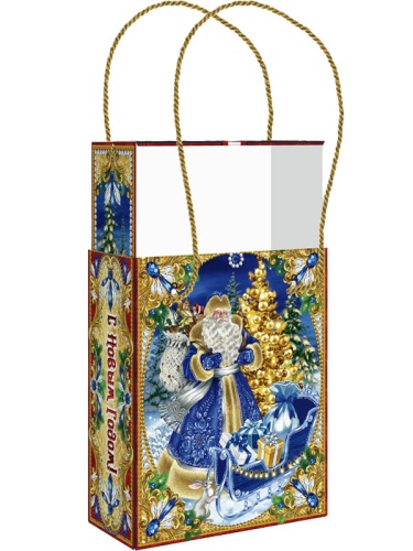 №695 Пенал Золотая ёлка (картон премиум) 700г