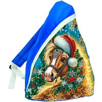 №581 Сумка-рюкзак Рябинка синий 2000г