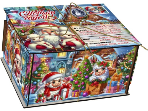 №615 Посылка Два барашка (дерево) 800г