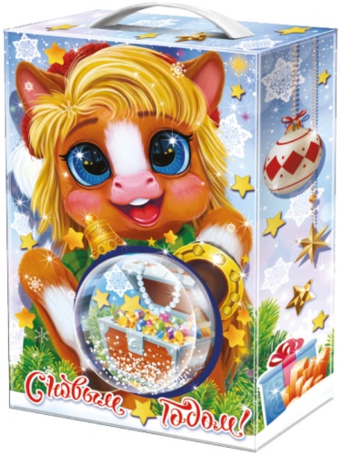 №135у Упаковка Золотое копытце (плотный картон) 1200г