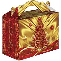 №691у Упаковка Чемодан Шёлковый красный 1700г