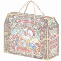 №673у Упаковка Ларчик Часики (картон премиум) 1200г