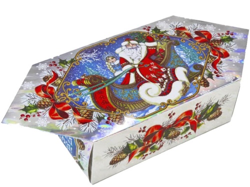 №387у Упаковка Конфета Сани (картон премиум) 800г