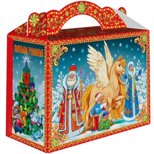 №777у Упаковка Чемодан Пегас (плотный картон) 1700г