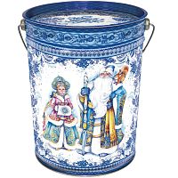 №208у Упаковка Новогодняя Гжель (жесть) 1900г