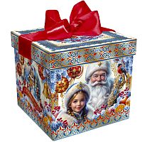 №340у Упаковка Куб Метелица (картон премиум) 2000г