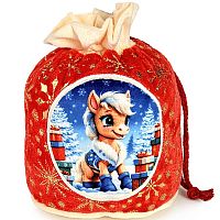 №585у Упаковка Мешок велюровый красный 1000г