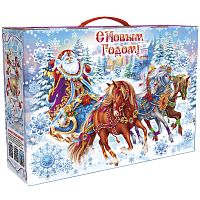 №031у Упаковка Чемодан Снежные копыта (плотный картон) 3500г