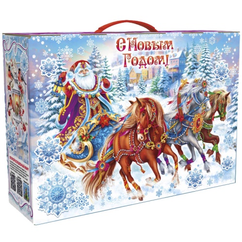 №031у Упаковка Чемодан Снежные копыта (плотный картон) 3500г