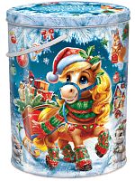 №262у Упаковка Новогодний курьер (жесть) 1200г