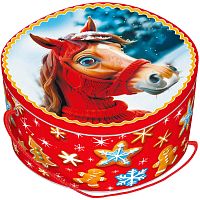 №242 Шкатулка Морозная прогулка (жесть) 400г