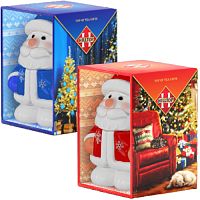 №491ч Чай Hilltop Подарок Цейлона Микс Дед мороз 50г (керамика)