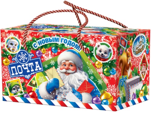 №221у Упаковка Весёлая посылка (плотный картон) 1000г №221у Упаковка Весёлая посылка (плотный картон) 1000г